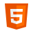 HTML5 logo icon